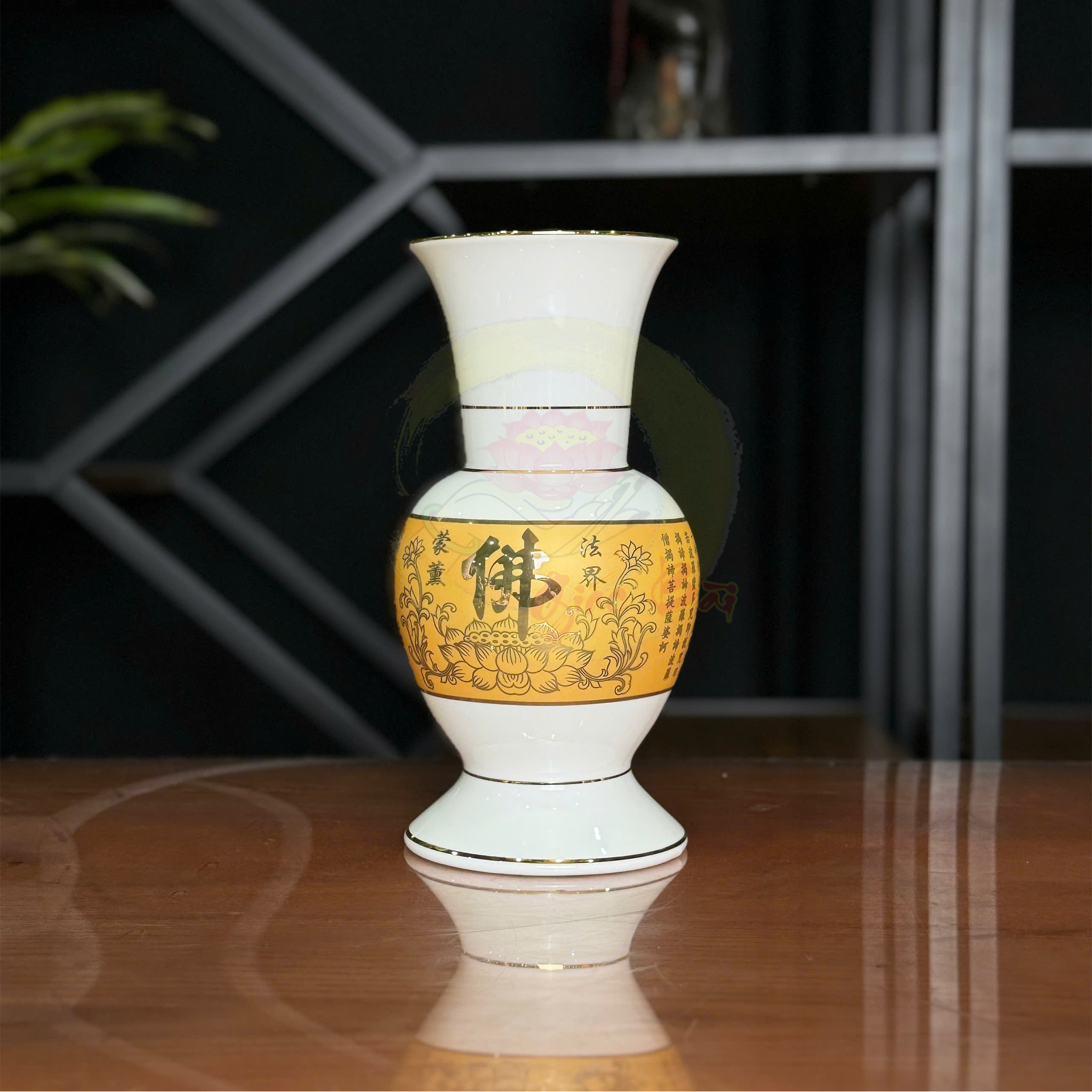 Lọ Hoa Gốm Sứ Đức Hóa Trắng Tâm Kinh