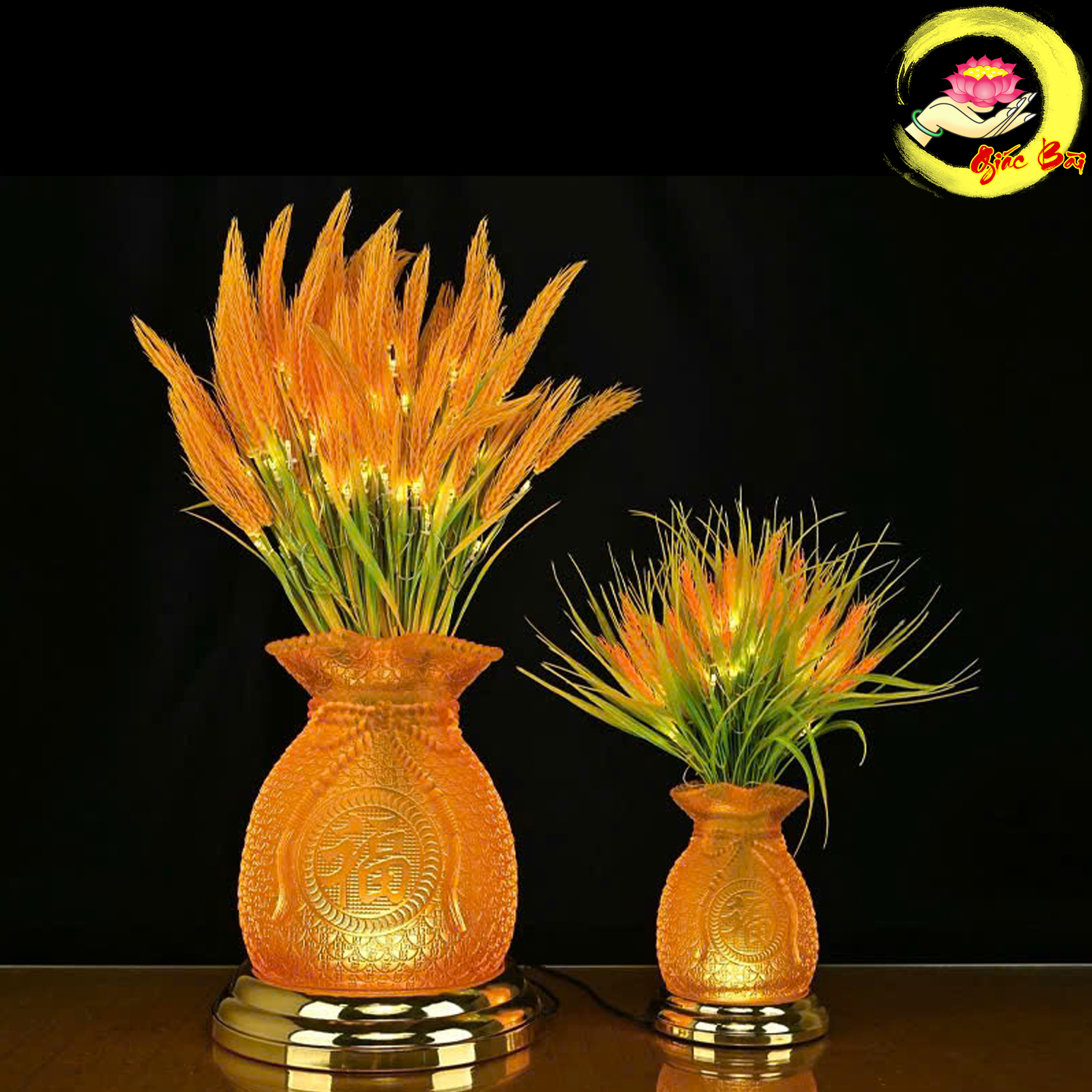 Đèn Bông Lúa Thịnh Vượng Bằng Thủy Lưu Ly - Ảnh 6