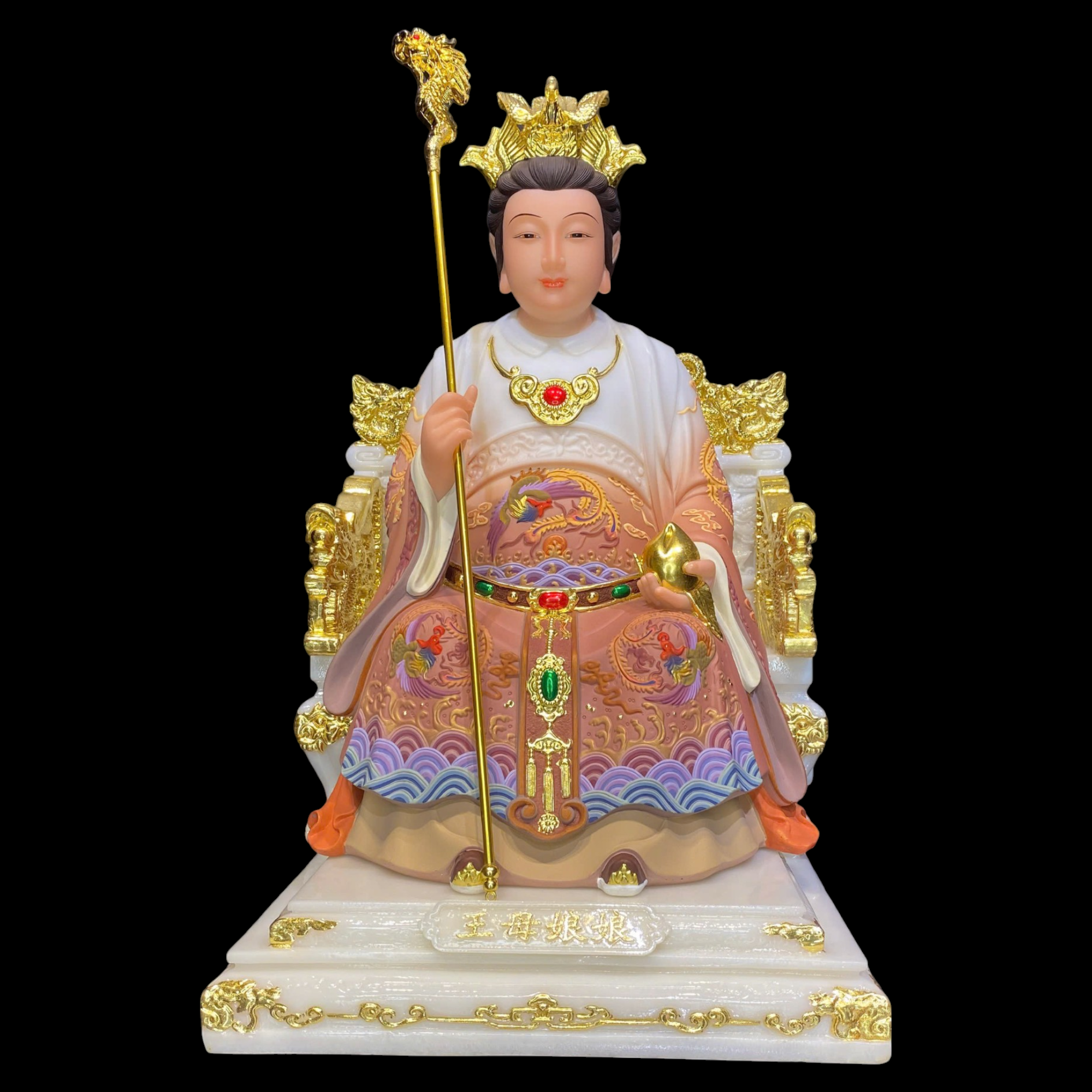 Tượng Vương Hậu Bằng Bột Đá Sơn Cổ
